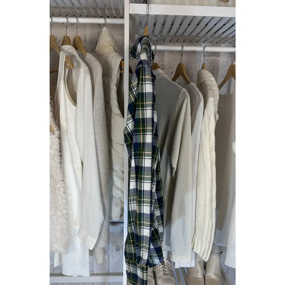 Southern Tide Men's Size M Classic Fit Green, Navy Plaid Button Up Shirt #0105 - Picture 2 of 6